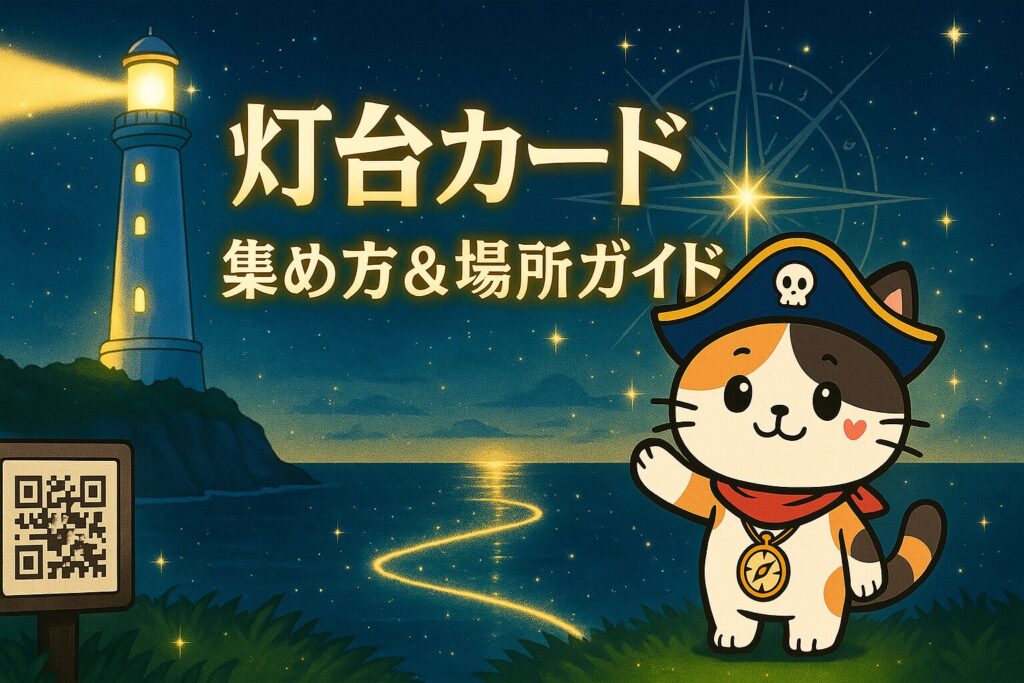 灯台カードとココロ船長