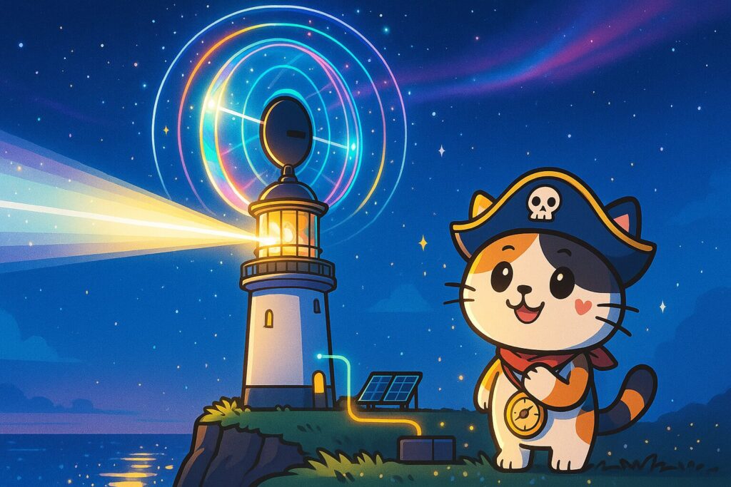 灯台の仕組みとココロ船長
