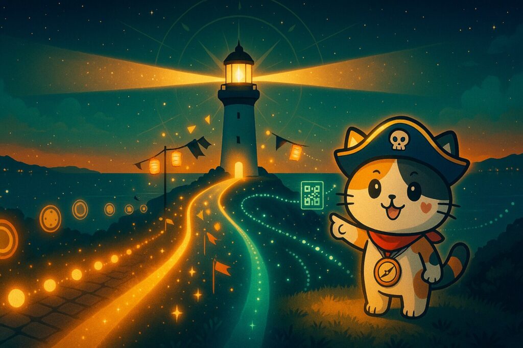 3種類の航路とココロ船長
