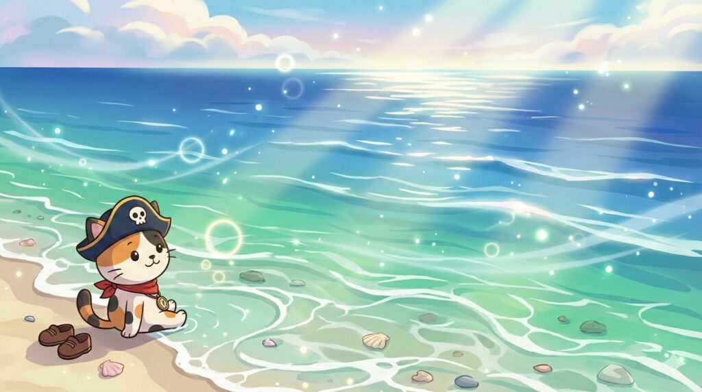 透明な海とココロ船長
