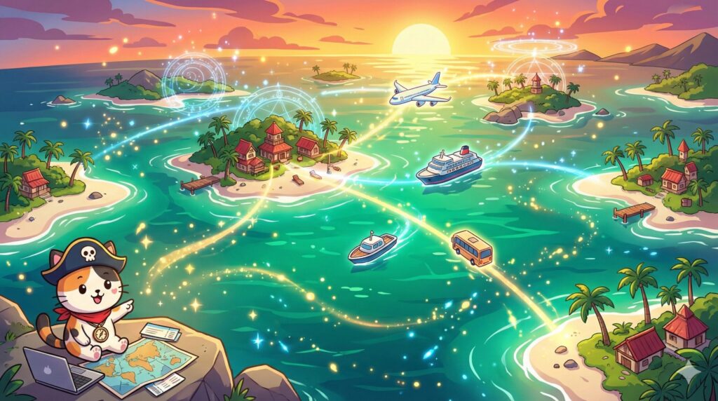 離島旅計画中のココロ船長