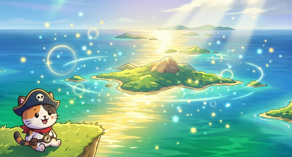 ココロ船長と宝物の海景色