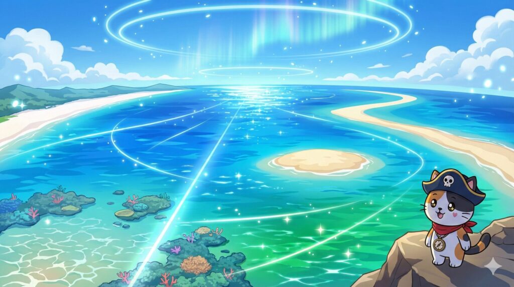 ココロ船長と青い離島の海