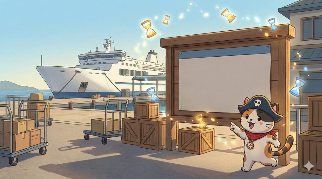 ココロ船長と日数
