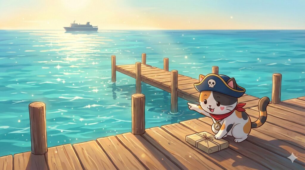 ココロ船長と離島港
