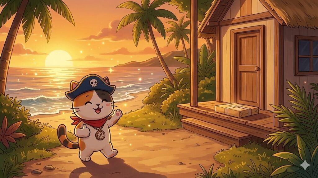 ココロ船長と配達
