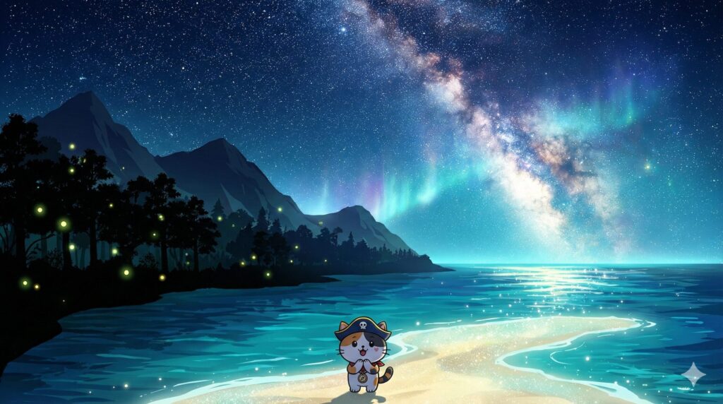 屋久島の星とココロ船長
