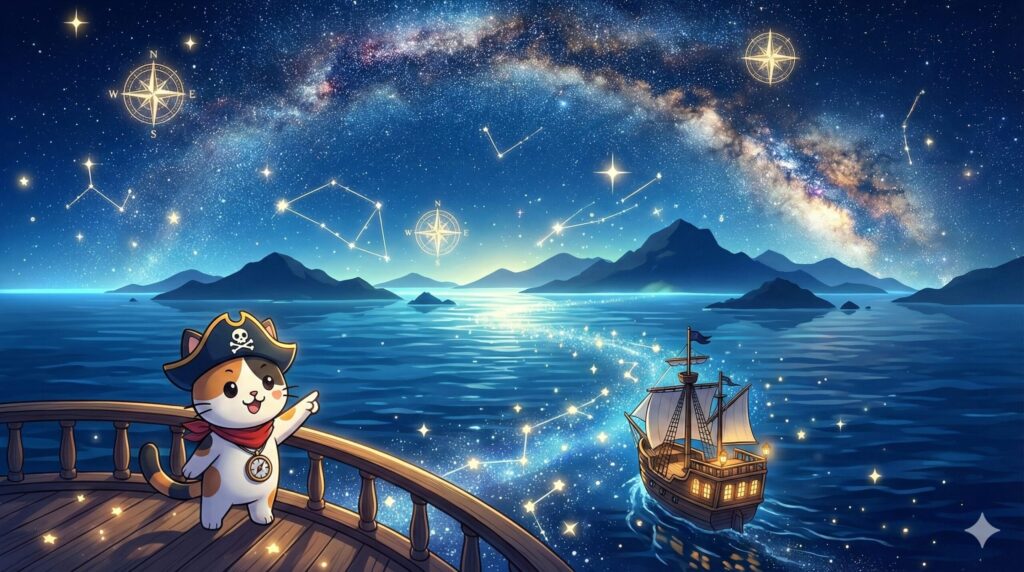星空の航海とココロ船長
