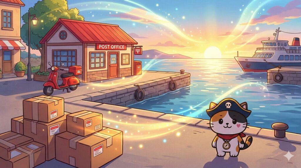 離島港とココロ船長
