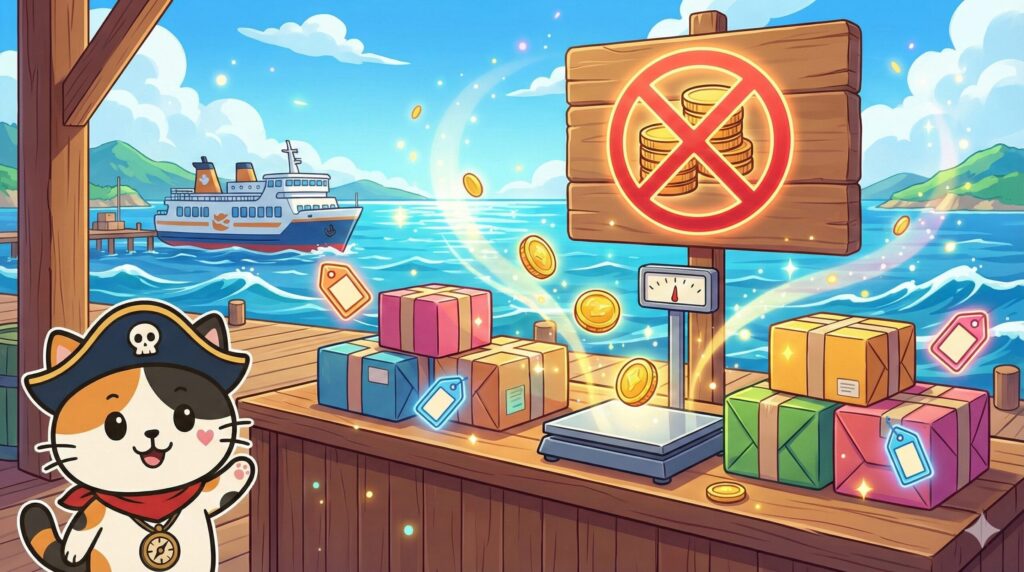 中継料なしのココロ船長
