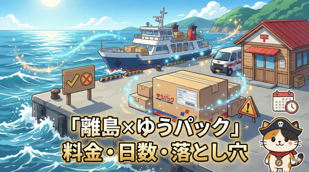 離島ゆうパックとココロ船長