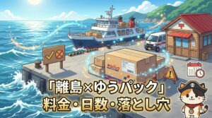 離島ゆうパックとココロ船長