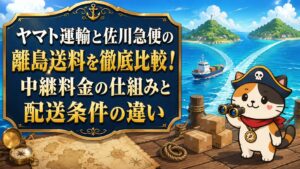 ヤマト運輸と佐川急便の離島送料を徹底比較!中継料金の仕組みと配送条件の違いの記事のアイキャッチ画像