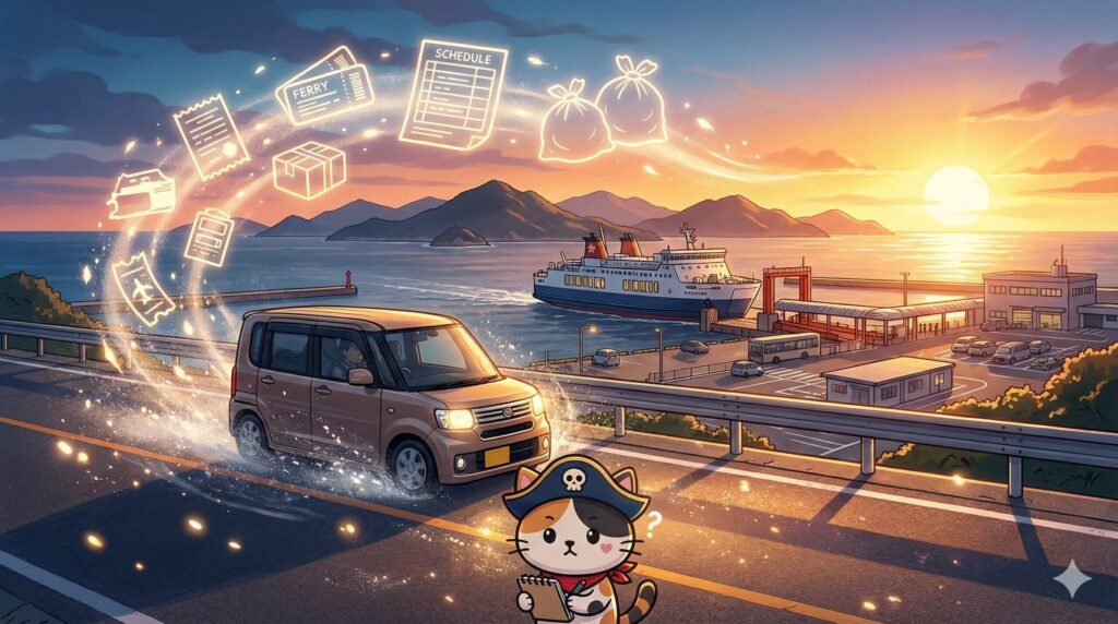 出費に悩むココロ船長
