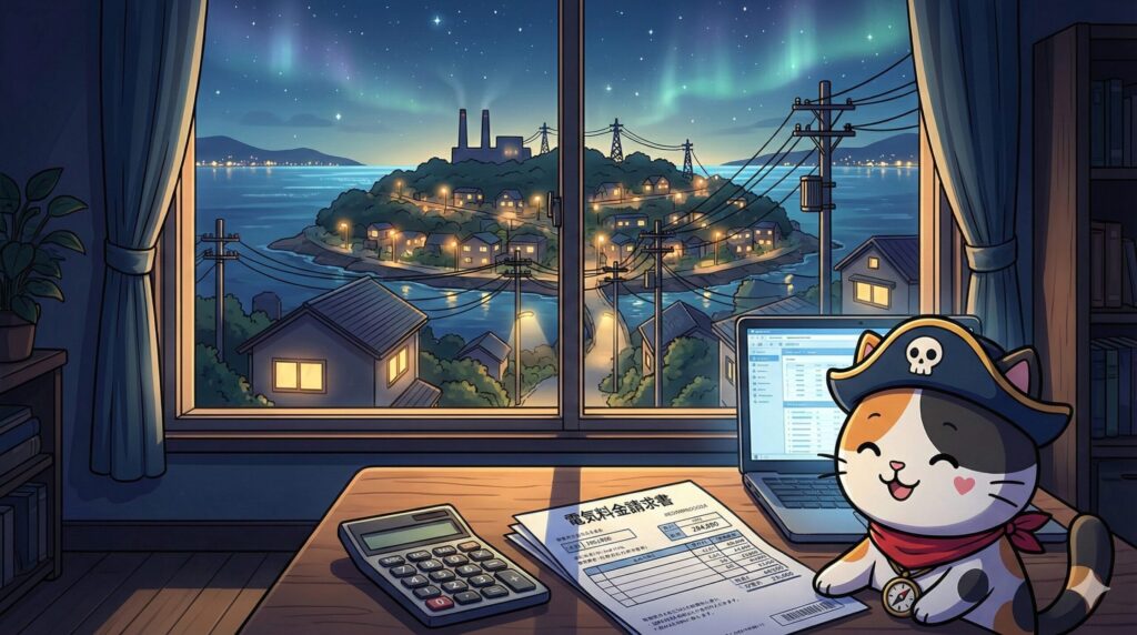 電気料金とココロ船長
