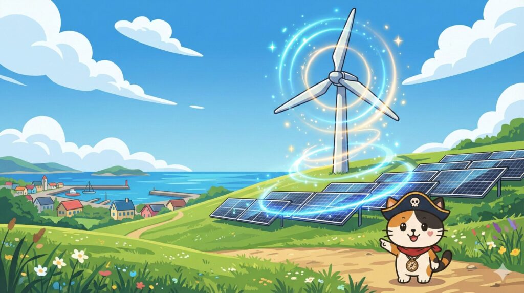 再エネ島とココロ船長