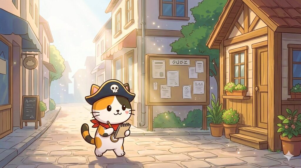 離島の集落を歩きながら賃貸情報を集めているココロ船長の見出し画像。
