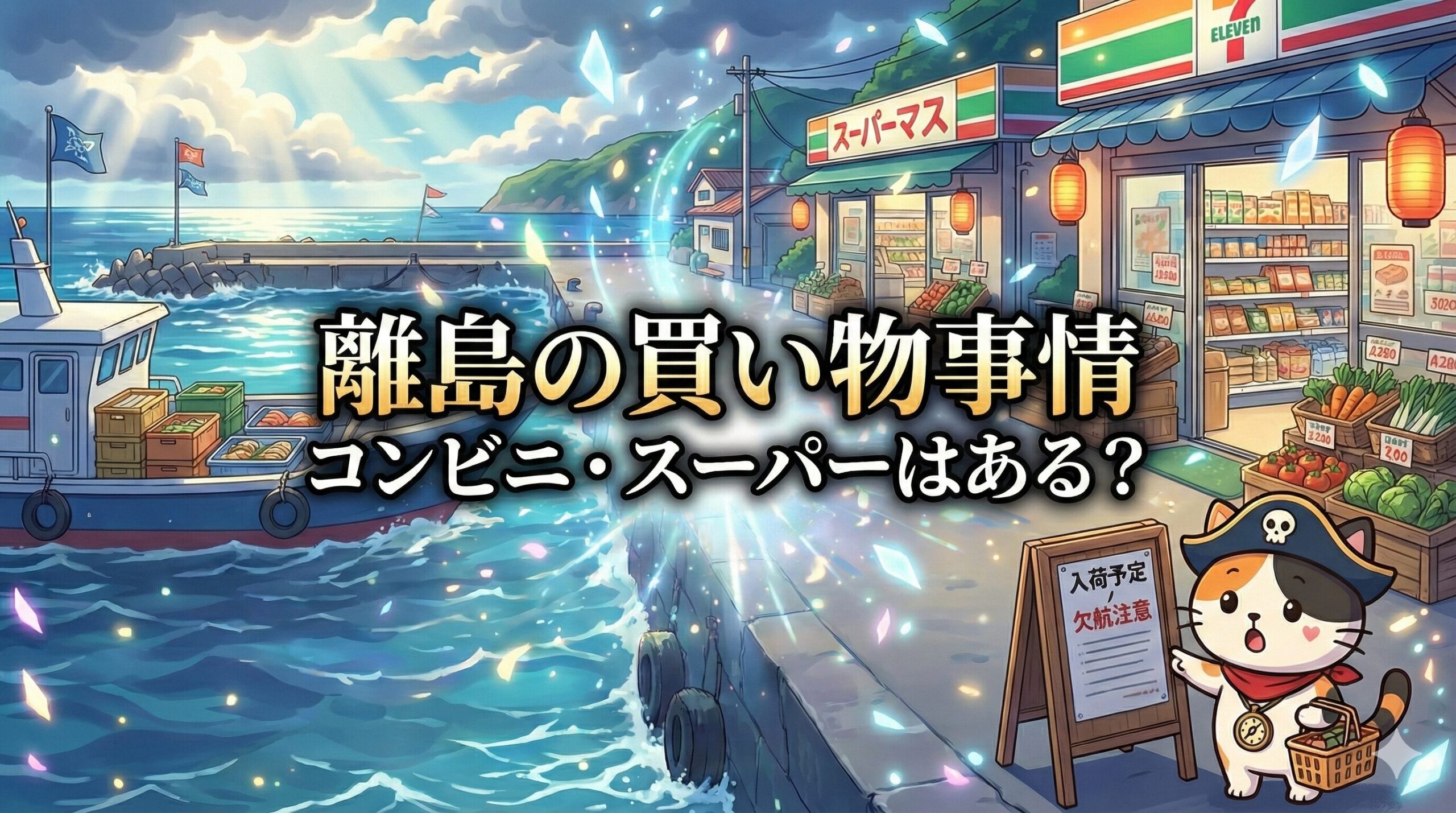 離島の商店とココロ船長