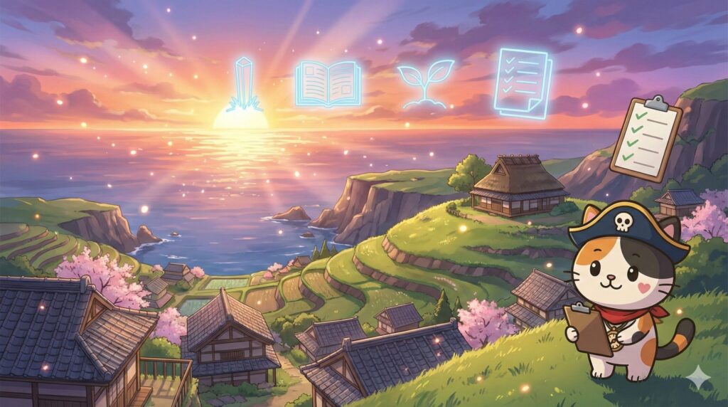 離島の絶景を背景に、リスクを理解して安心へ導くココロ船長
