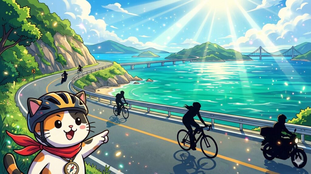 海沿いを見つめるココロ船長