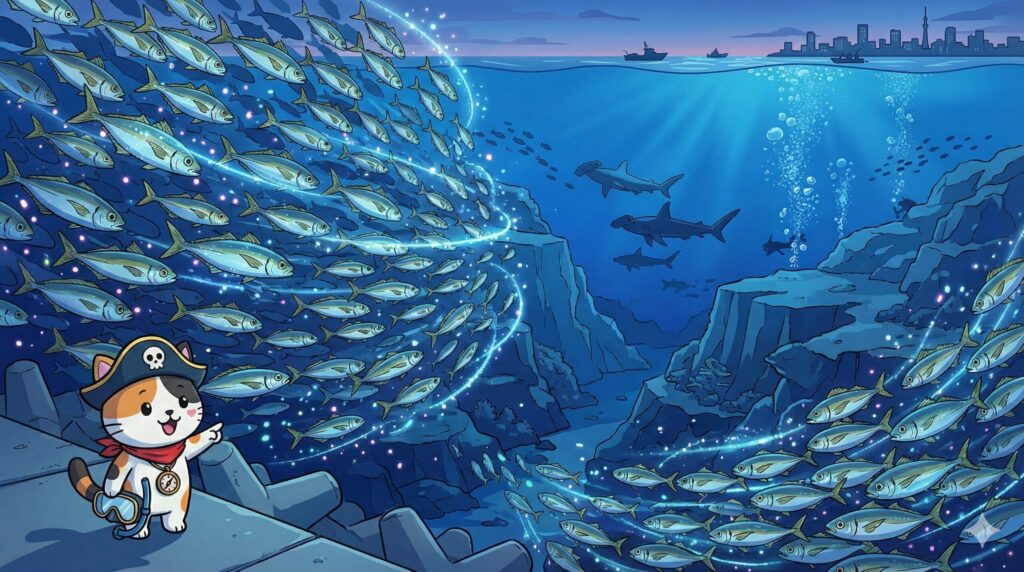 東京の海とココロ船長
