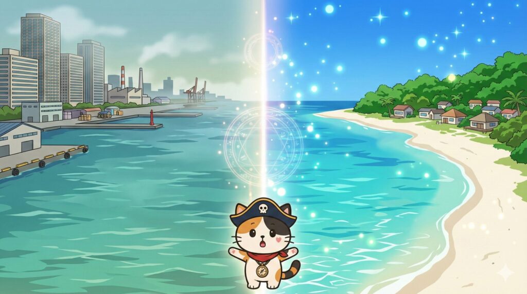 特別な海とココロ船長
