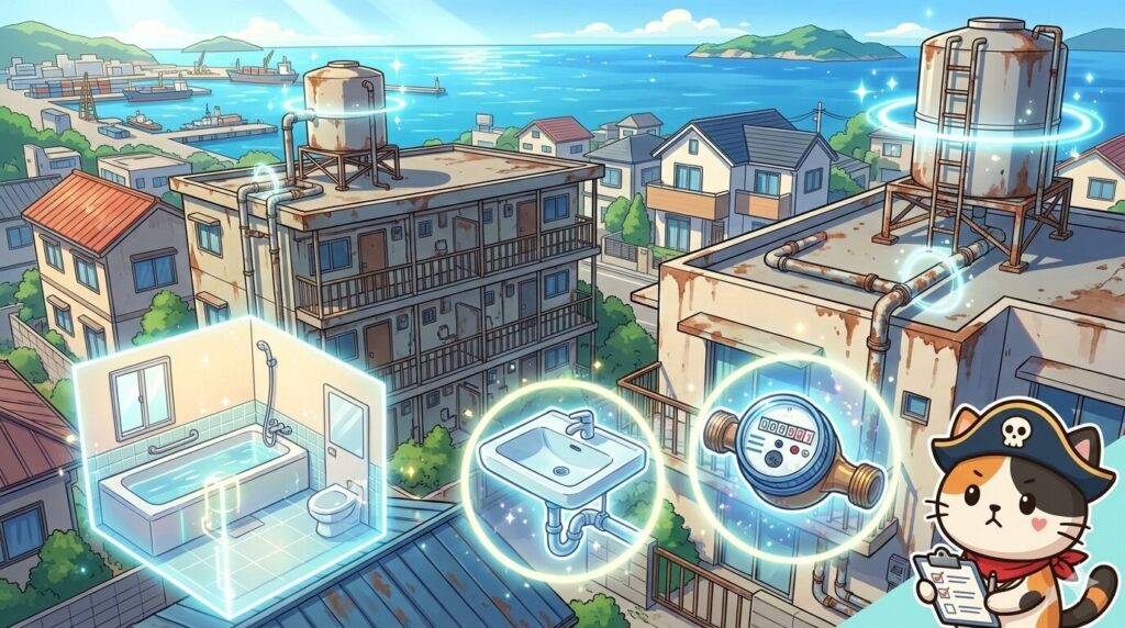 物件チェックとココロ船長
