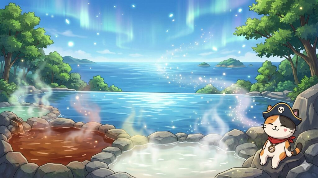 離島温泉の魅力とココロ船長
