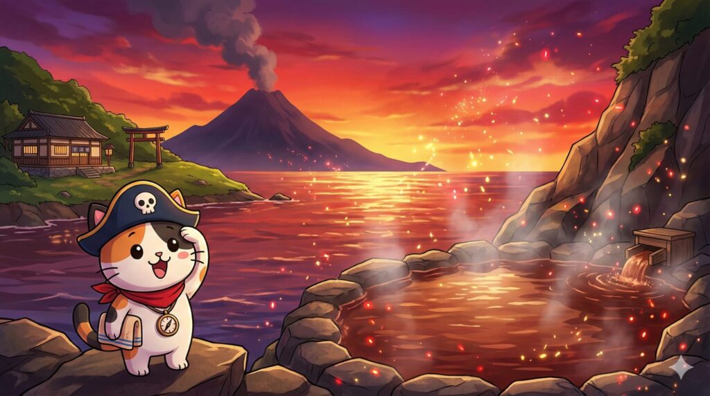 九州離島温泉とココロ船長
