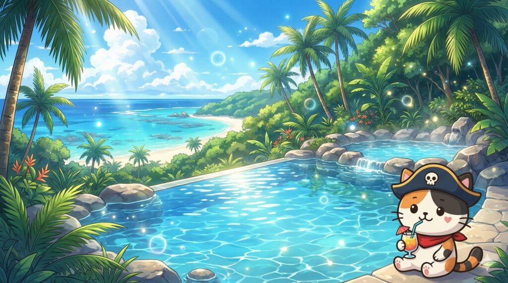 南国温泉とココロ船長
