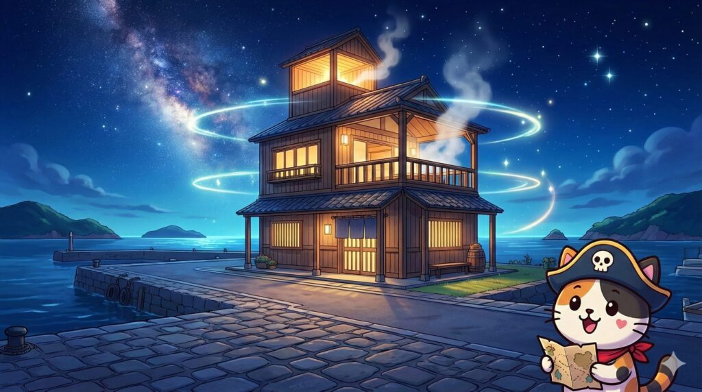 星空サウナとココロ船長
