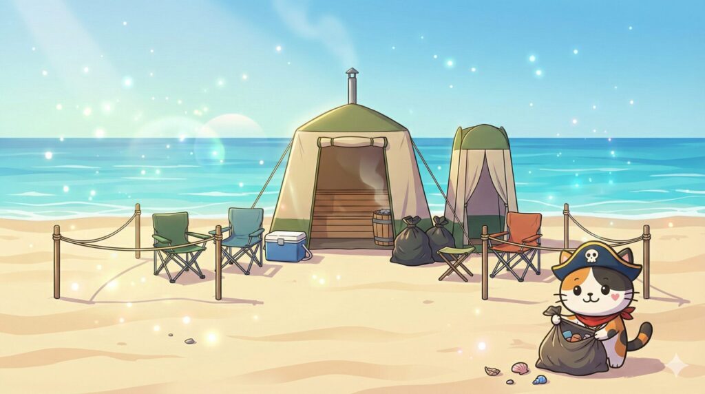 サウナマナーとココロ船長
