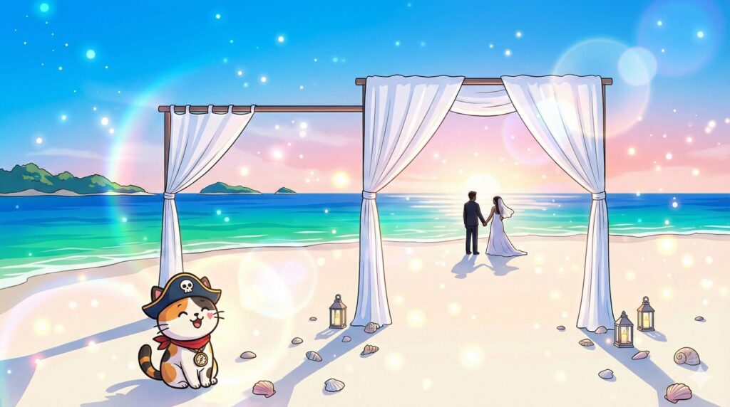 楽園ビーチとココロ船長