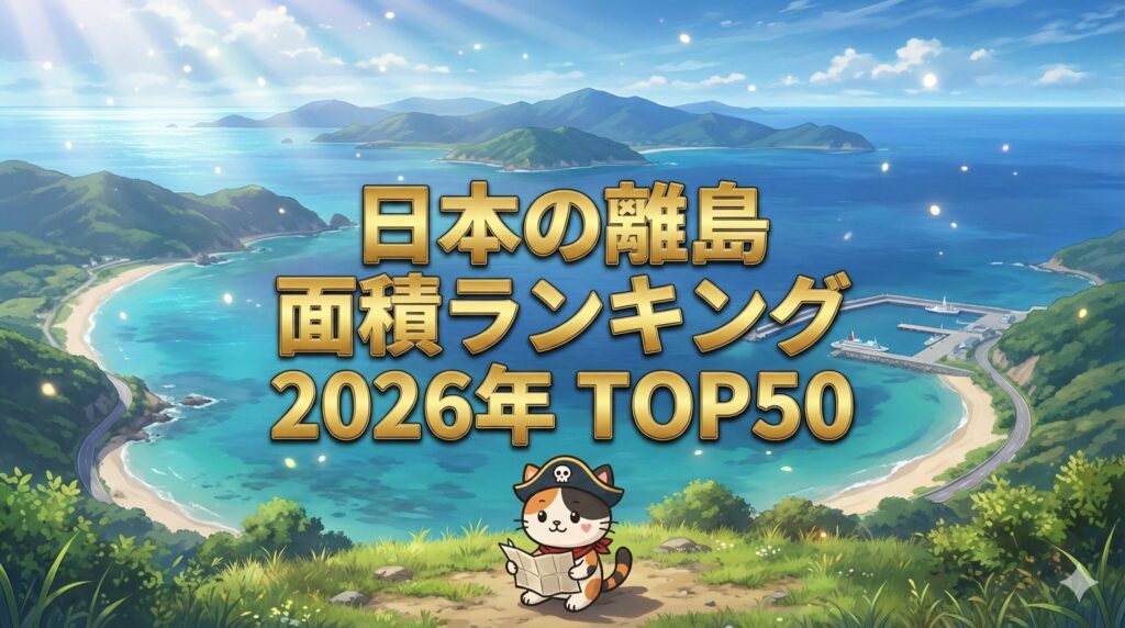 広大な離島の海を見渡す風景の中で、地図を確認しているココロ船長