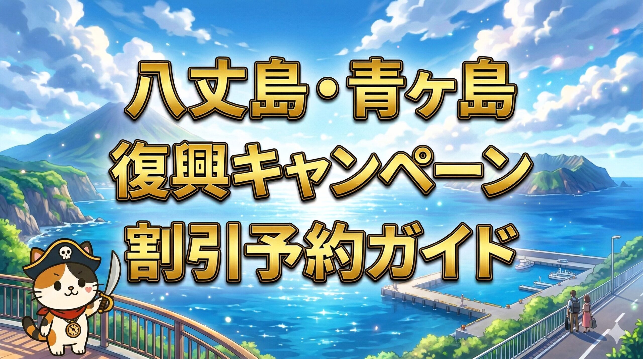 八丈島と青ヶ島の旅景色を案内しているココロ船長