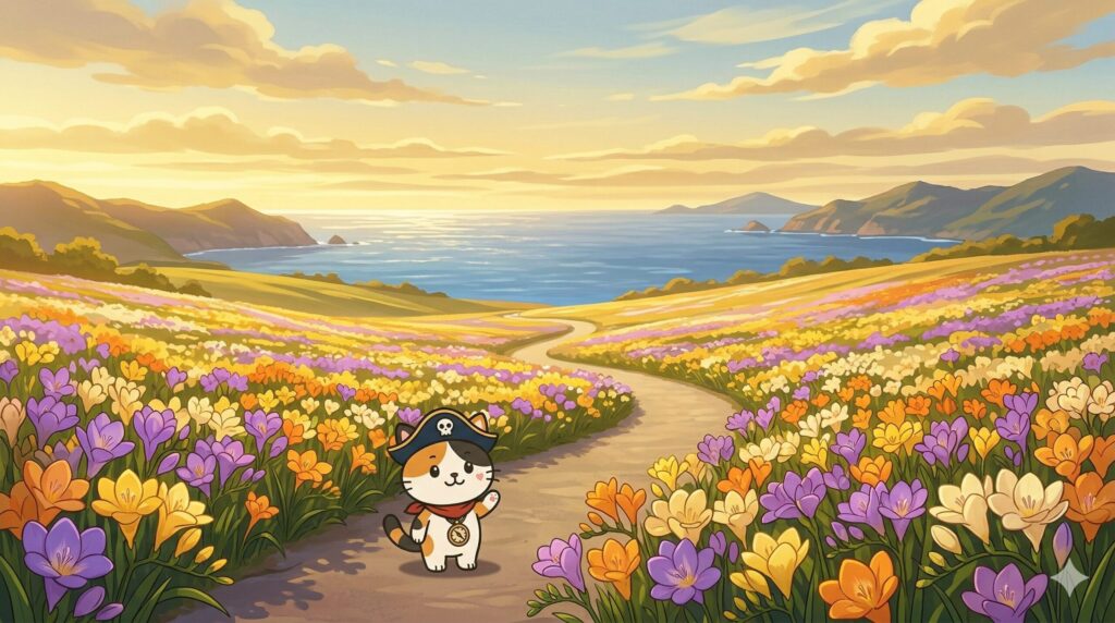 春旅を見送るココロ船長