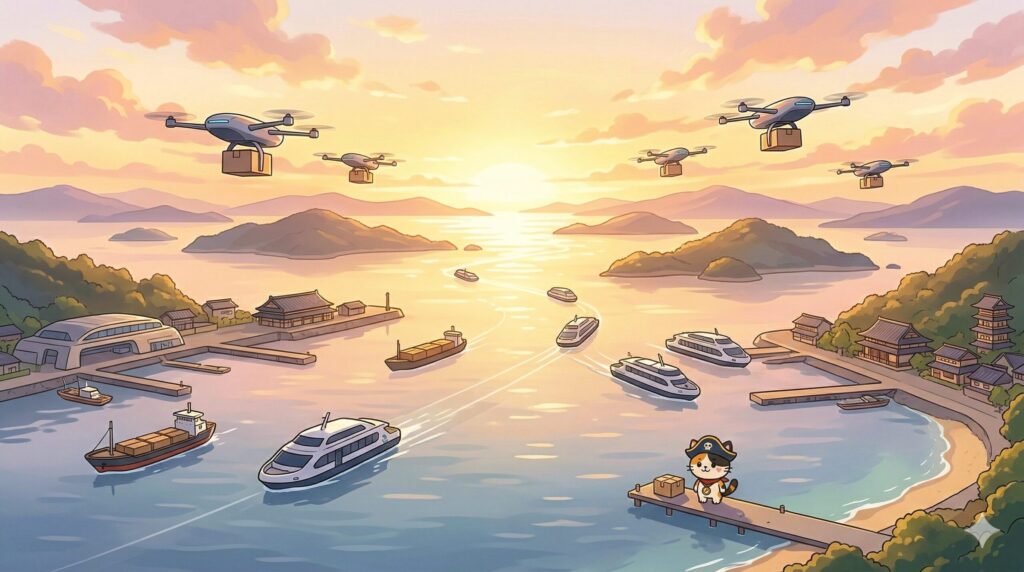 未来の物流を見守るココロ船長