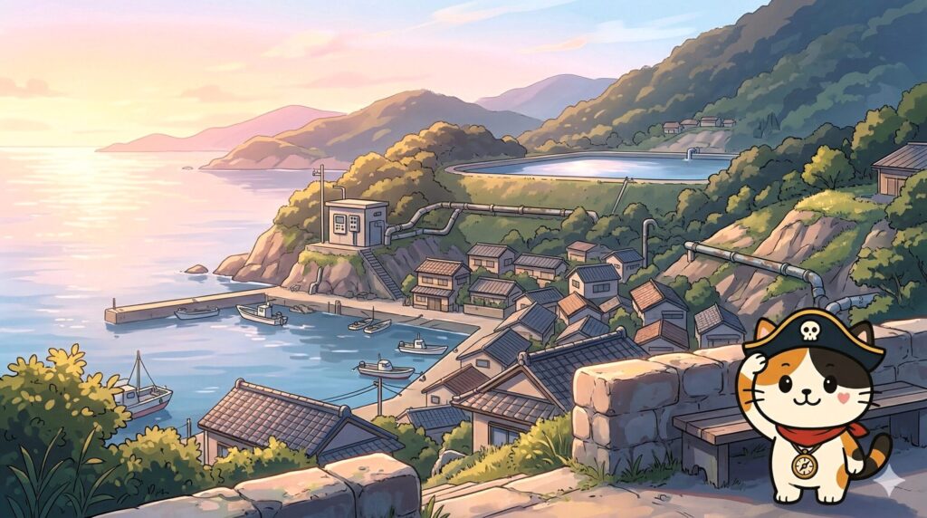 島の未来を見つめるココロ船長