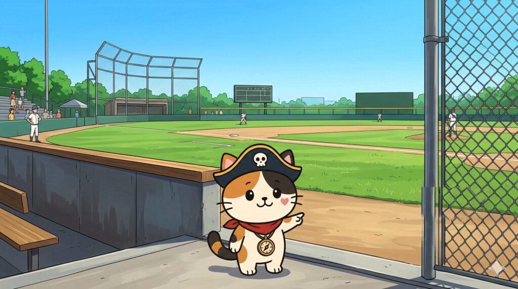 大会会場を案内するココロ船長