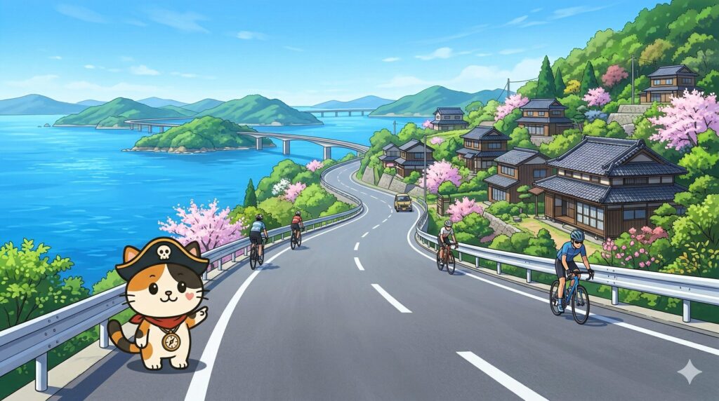 海道を示すココロ船長