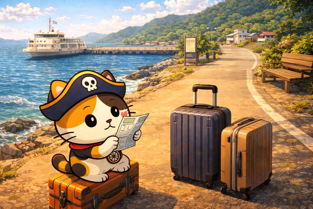 旅支度を考えるココロ船長