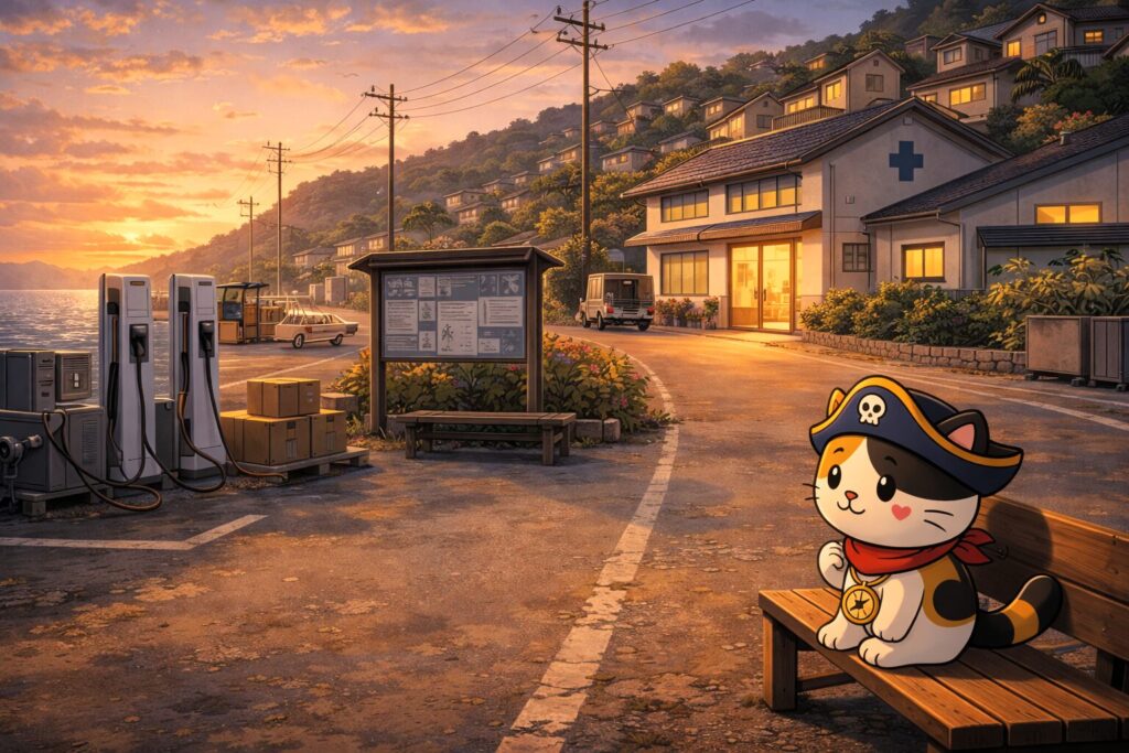 考え込むココロ船長