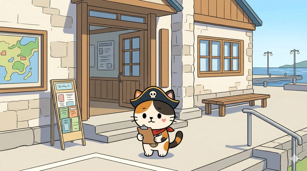 確認事項を見るココロ船長