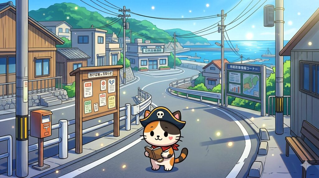 情報を見比べるココロ船長