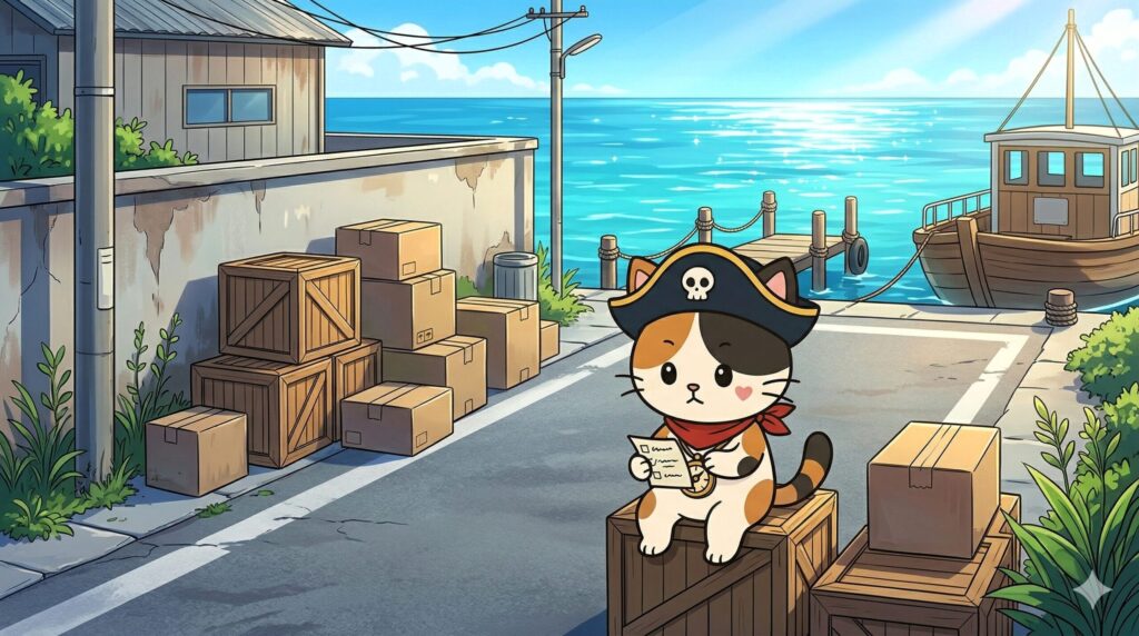 チェック中のココロ船長