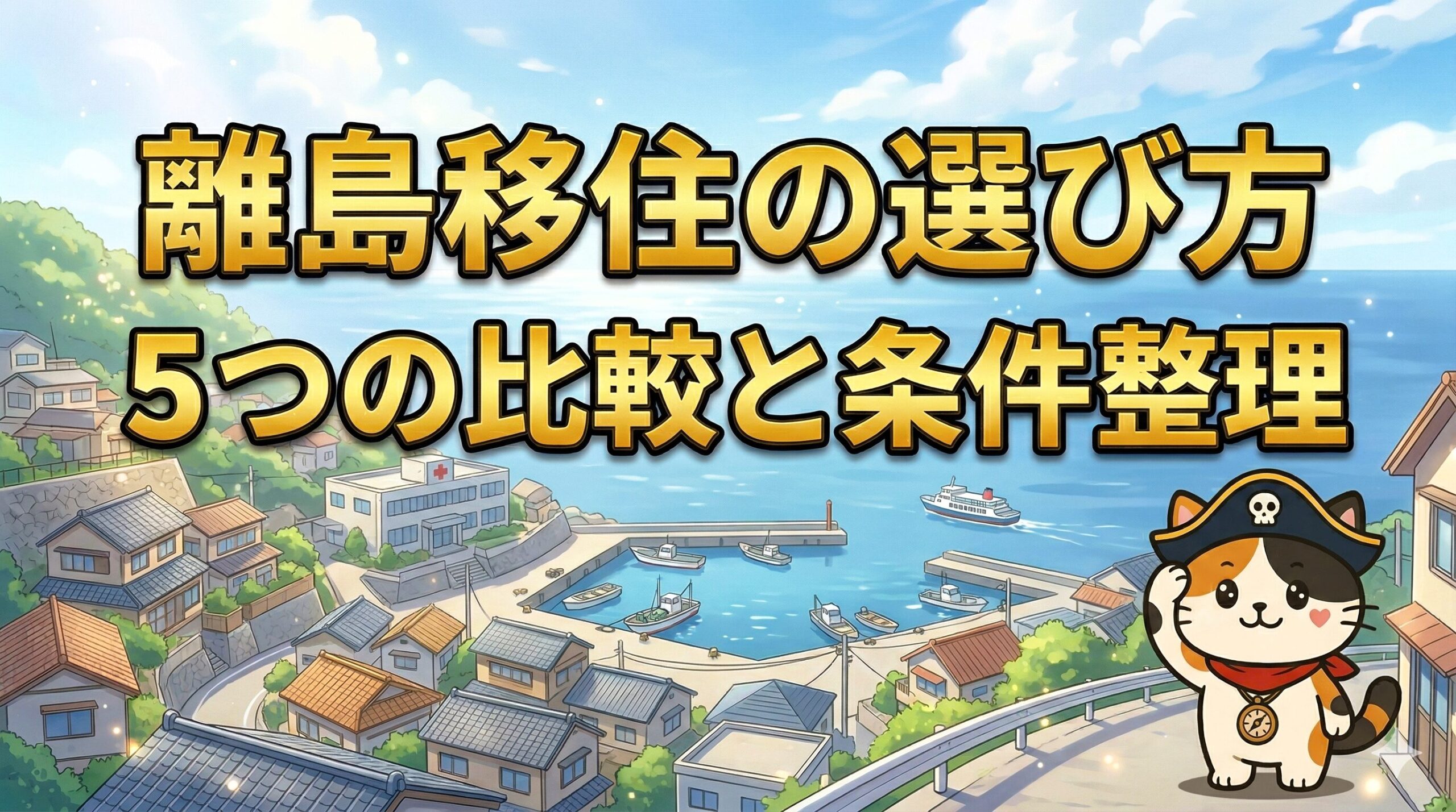島を見渡すココロ船長