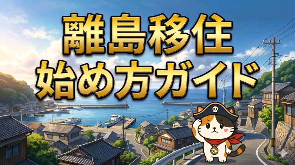 海風の中で帽子を押さえながら島を見つめるココロ船長