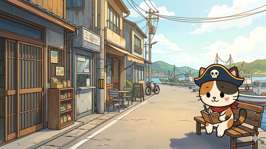 メモを取るココロ船長