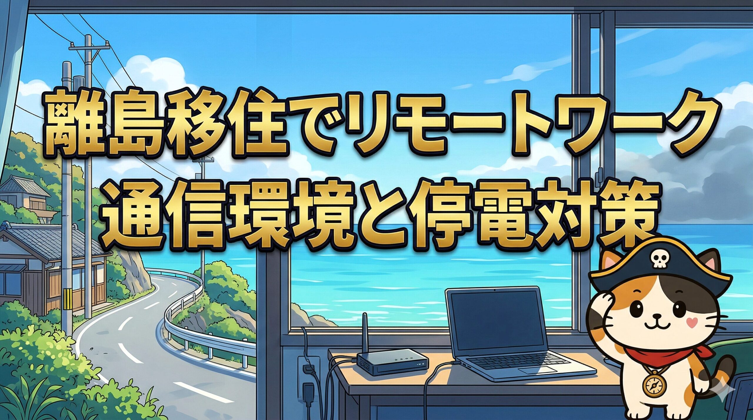 海風の中で帽子を押さえるココロ船長