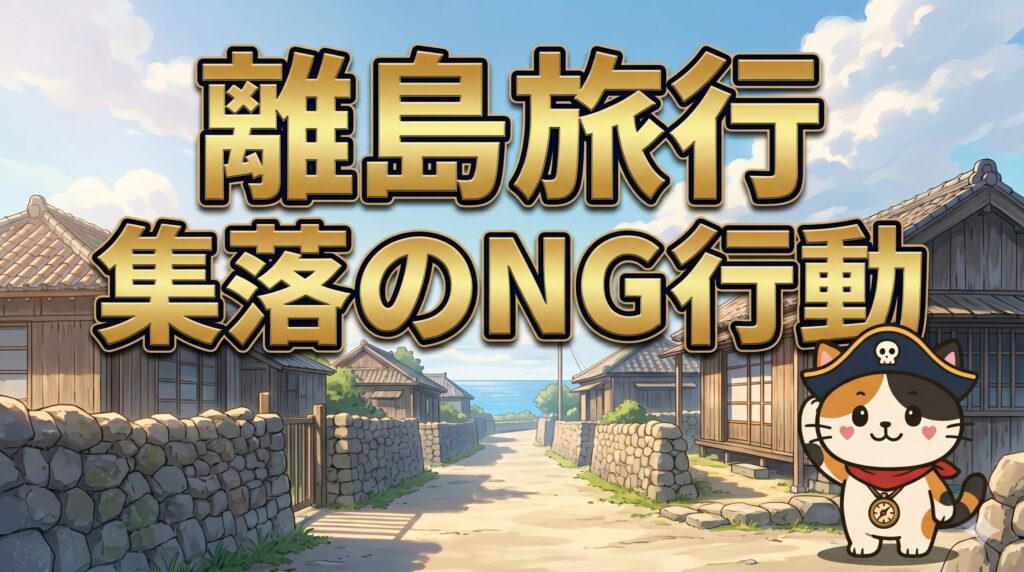 集落の道を気にするココロ船長